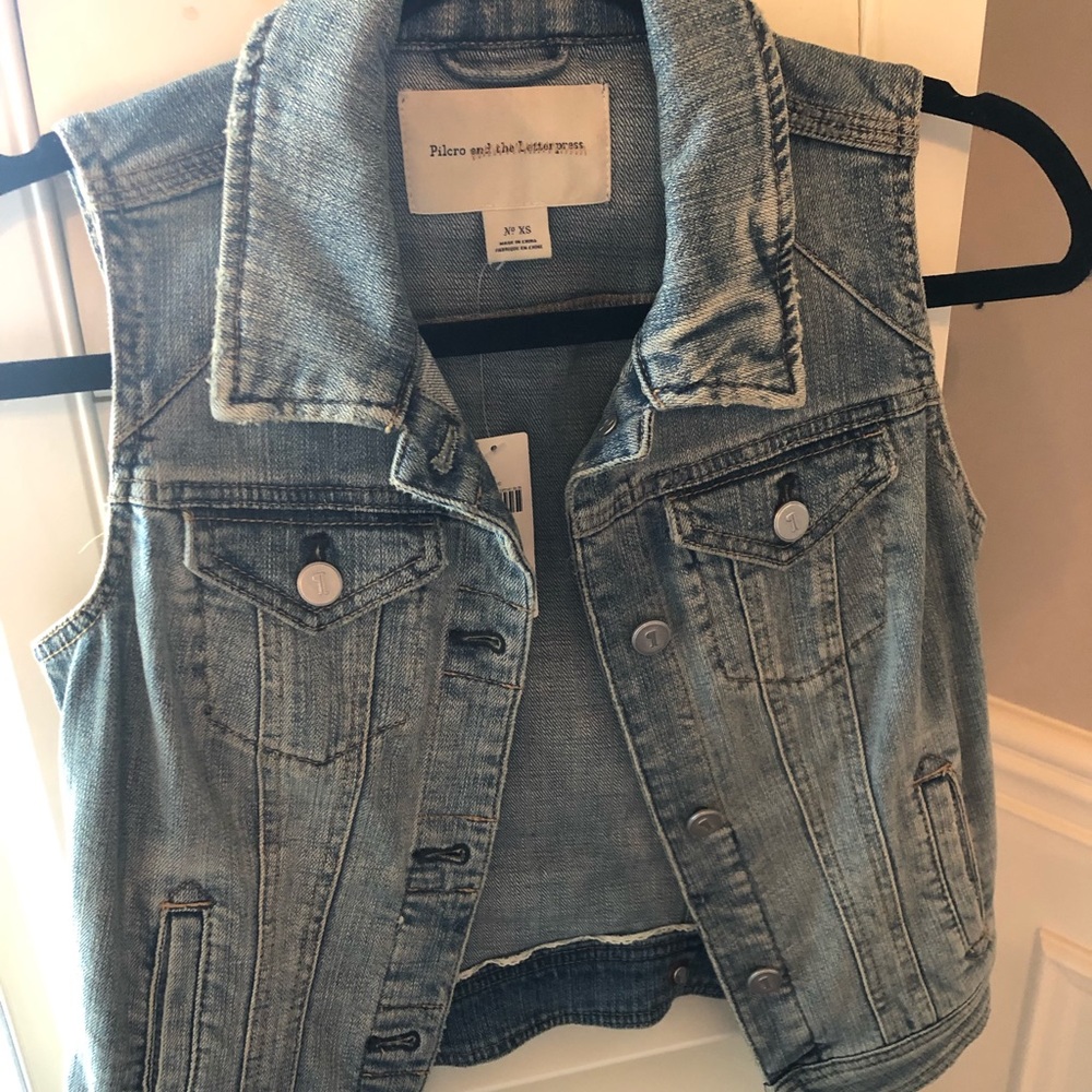Anthropologie Denim Vest